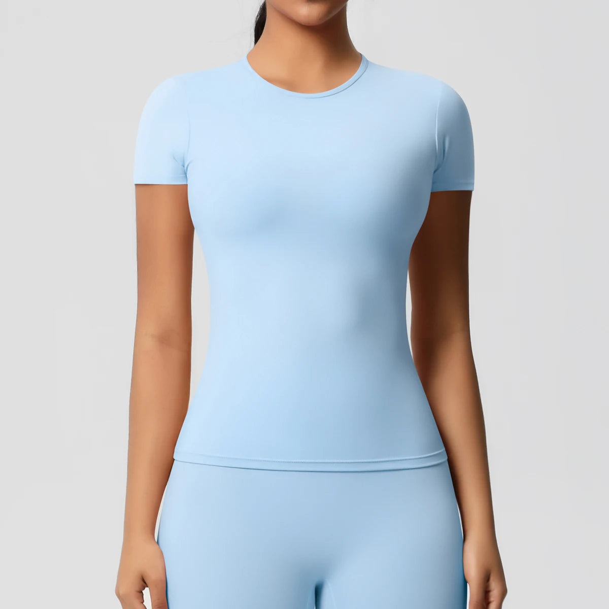 Workout Dry Fit Breathable High Elastic Sports Top Gym Fitness Wear T-shirt Women Casual Outdoor Top - Fields Of Fitness