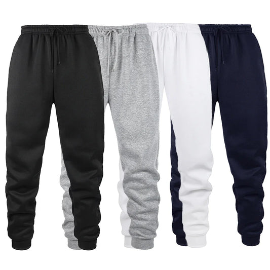 Mens Gym - Ready Jogging Pants Solid Color Sweatpants Ideal for Autumn and Winter Workouts - Fields Of Fitness