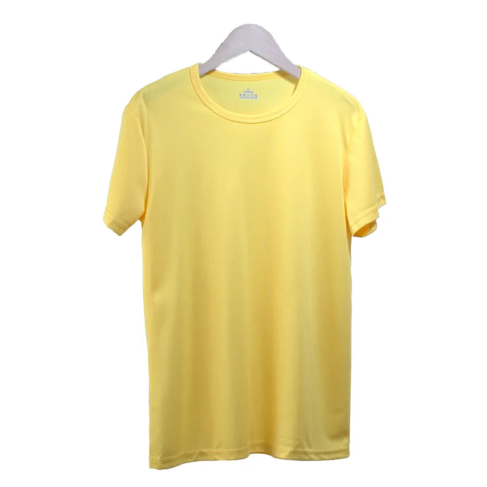Quick Dry Tops T shirt For Women Short Sleeve Loose Fit Running Sports Fitness Tees Men's Casual Tshirt Jersey Woman GYM T-shirt - Fields Of Fitness