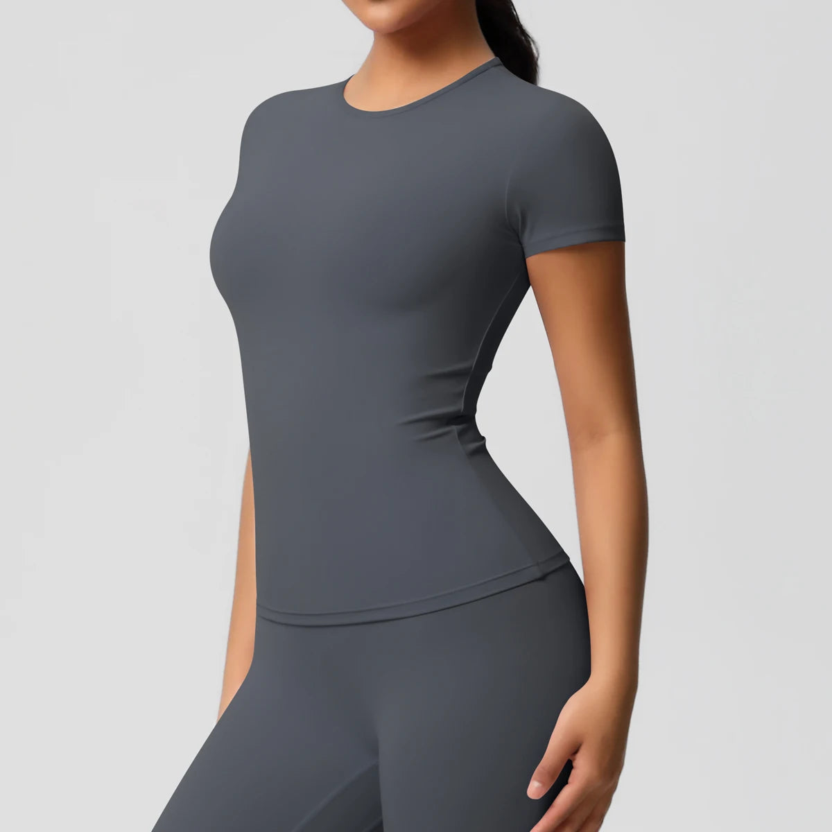 Workout Dry Fit Breathable High Elastic Sports Top Gym Fitness Wear T-shirt Women Casual Outdoor Top - Fields Of Fitness