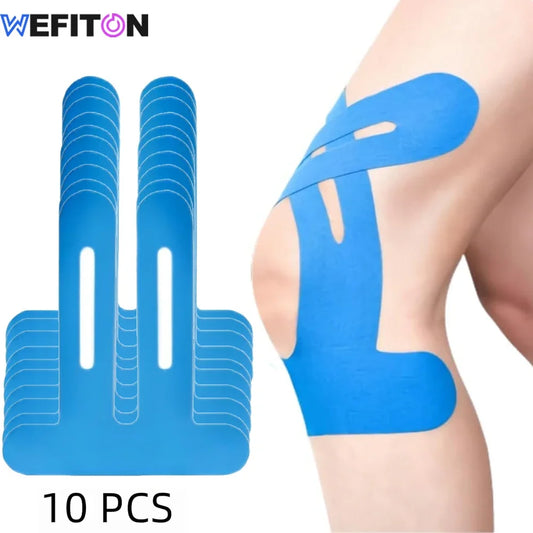10PCS Kinesiology Tape for Knees,Waterproof & Elastic,Breathable Knee Tape,Athletic Tape Provide Support & Stability for Running - Fields Of Fitness