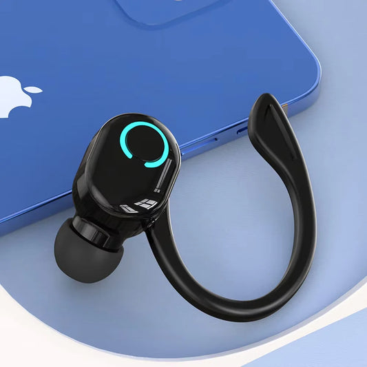 Bluetooth 5.2 Business Wireless Headphone Ear-Hook Mini HIFI Bass Noise Cancelling Earphone With Mic Sport Game Headset - Fields Of Fitness
