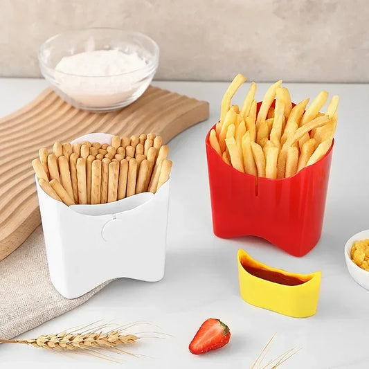 Portable Plastic French Fries Cup Snack Organizer Food Grade PP Salad Cup Square Salad Bowl - Fields Of Fitness