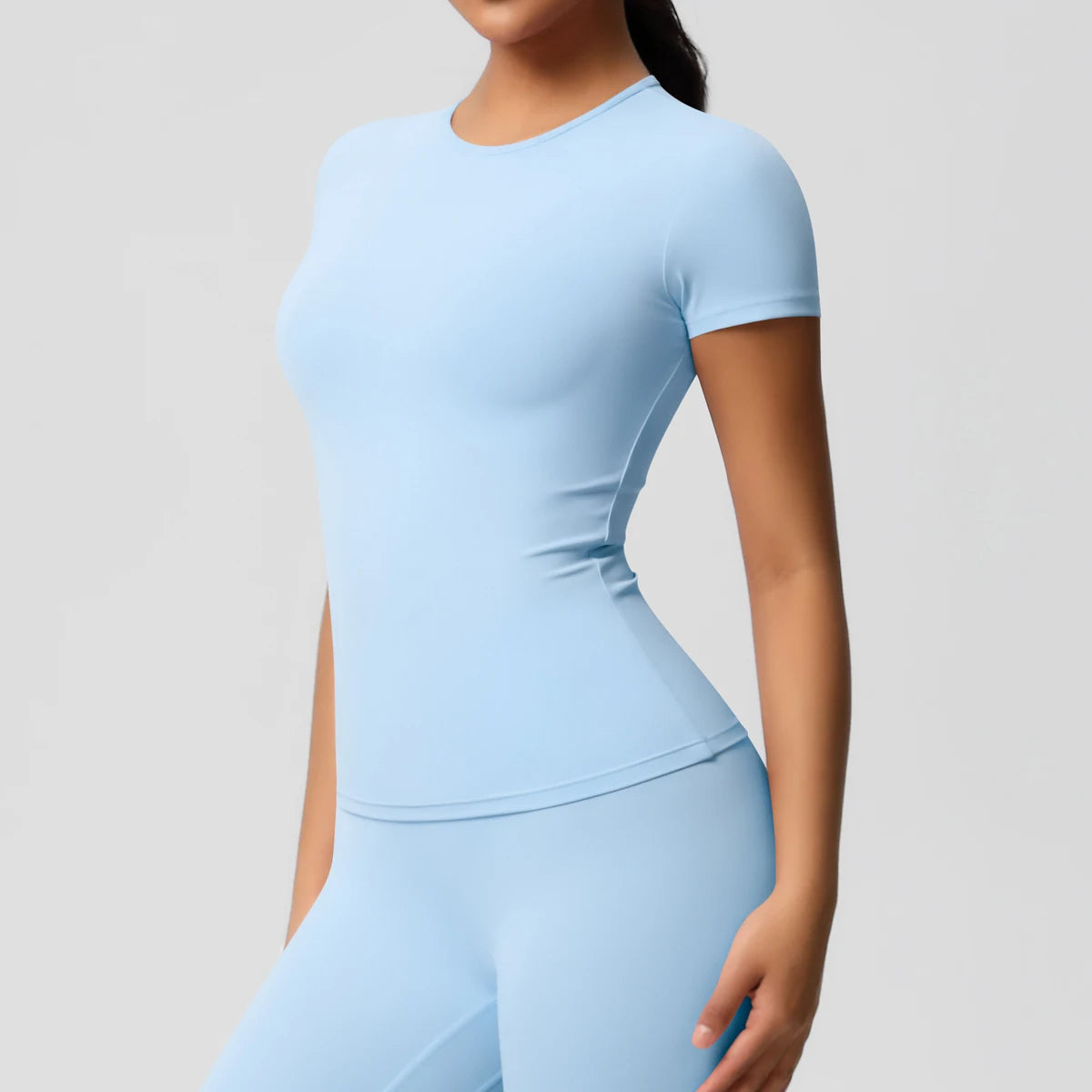Workout Dry Fit Breathable High Elastic Sports Top Gym Fitness Wear T-shirt Women Casual Outdoor Top - Fields Of Fitness
