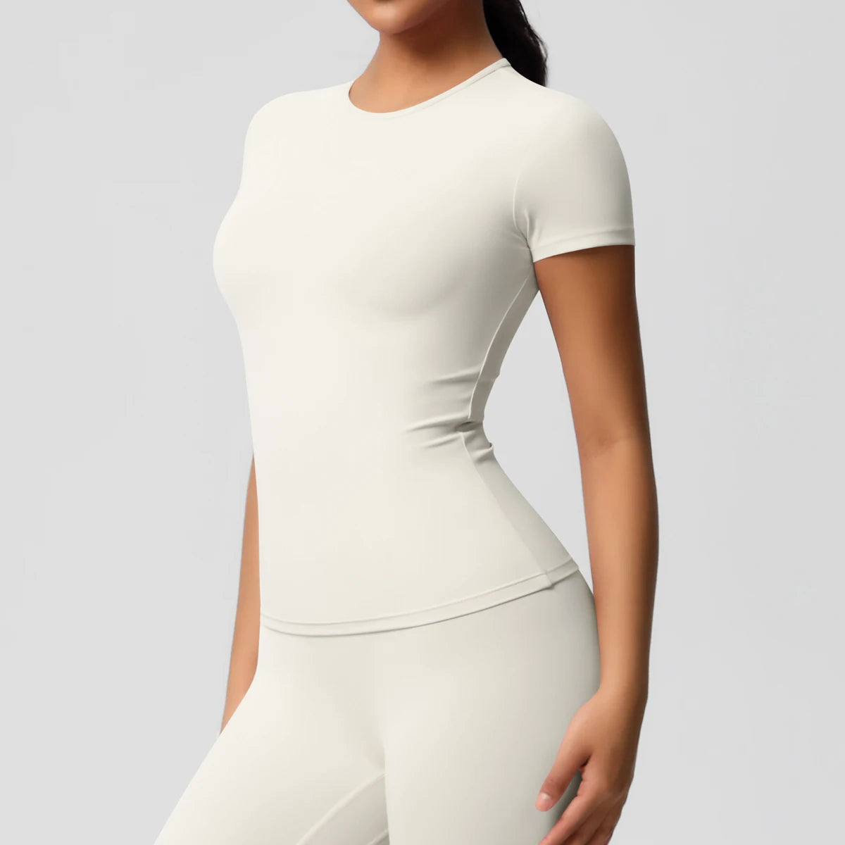 Workout Dry Fit Breathable High Elastic Sports Top Gym Fitness Wear T-shirt Women Casual Outdoor Top - Fields Of Fitness