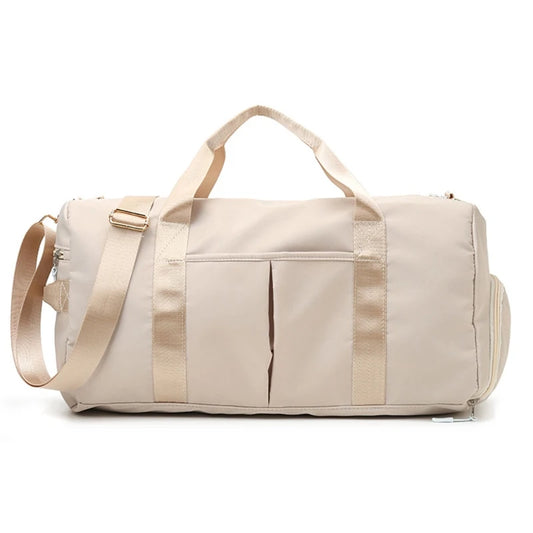 Gym Bag for Women with Shoe Compartment Durable Lightweight Yoga Large Handbag - Fields Of Fitness