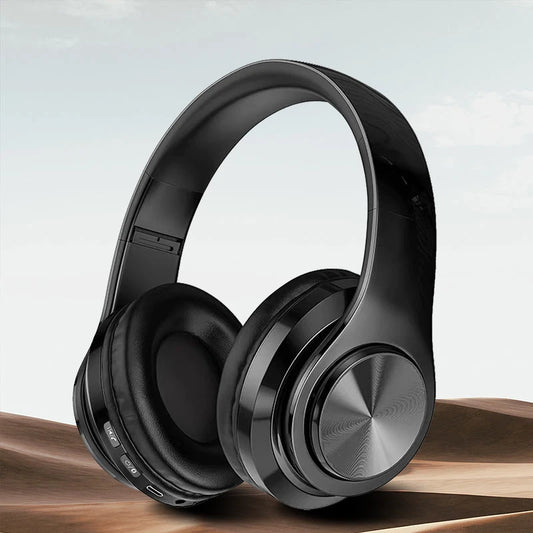 Wireless Bluetooth 5.0 Headphone With Microphone On-Ear Headset Stereo Sound Earphones Sports Gaming Foldable Headphones - Fields Of Fitness