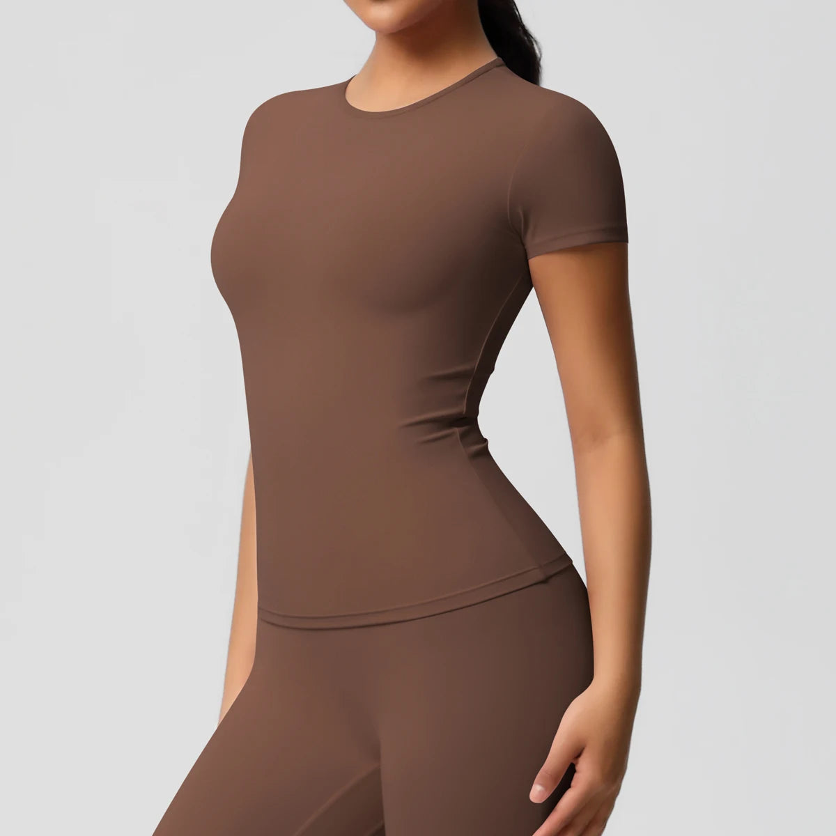 Workout Dry Fit Breathable High Elastic Sports Top Gym Fitness Wear T-shirt Women Casual Outdoor Top - Fields Of Fitness