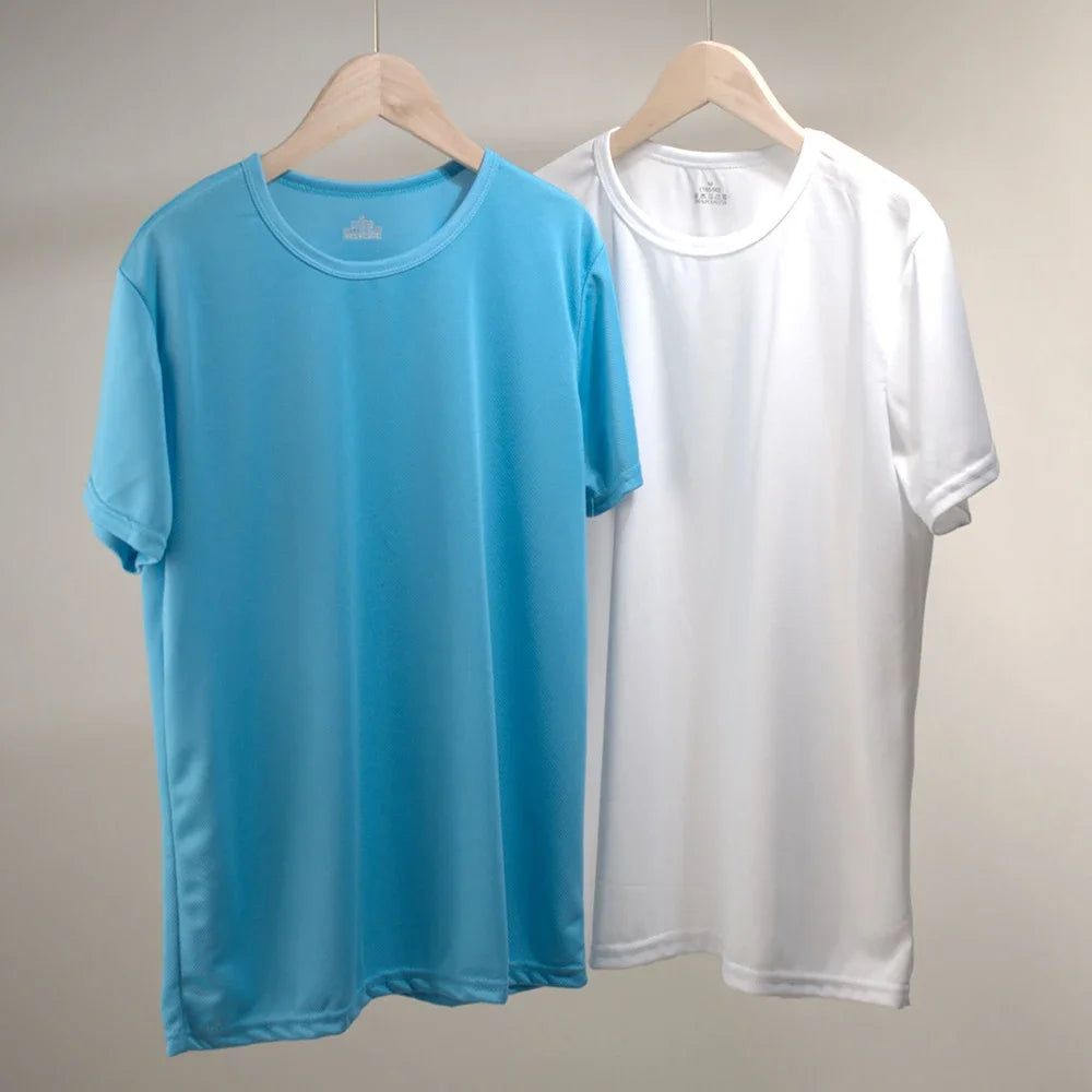 Quick Dry Tops T shirt For Women Short Sleeve Loose Fit Running Sports Fitness Tees Men's Casual Tshirt Jersey Woman GYM T-shirt - Fields Of Fitness