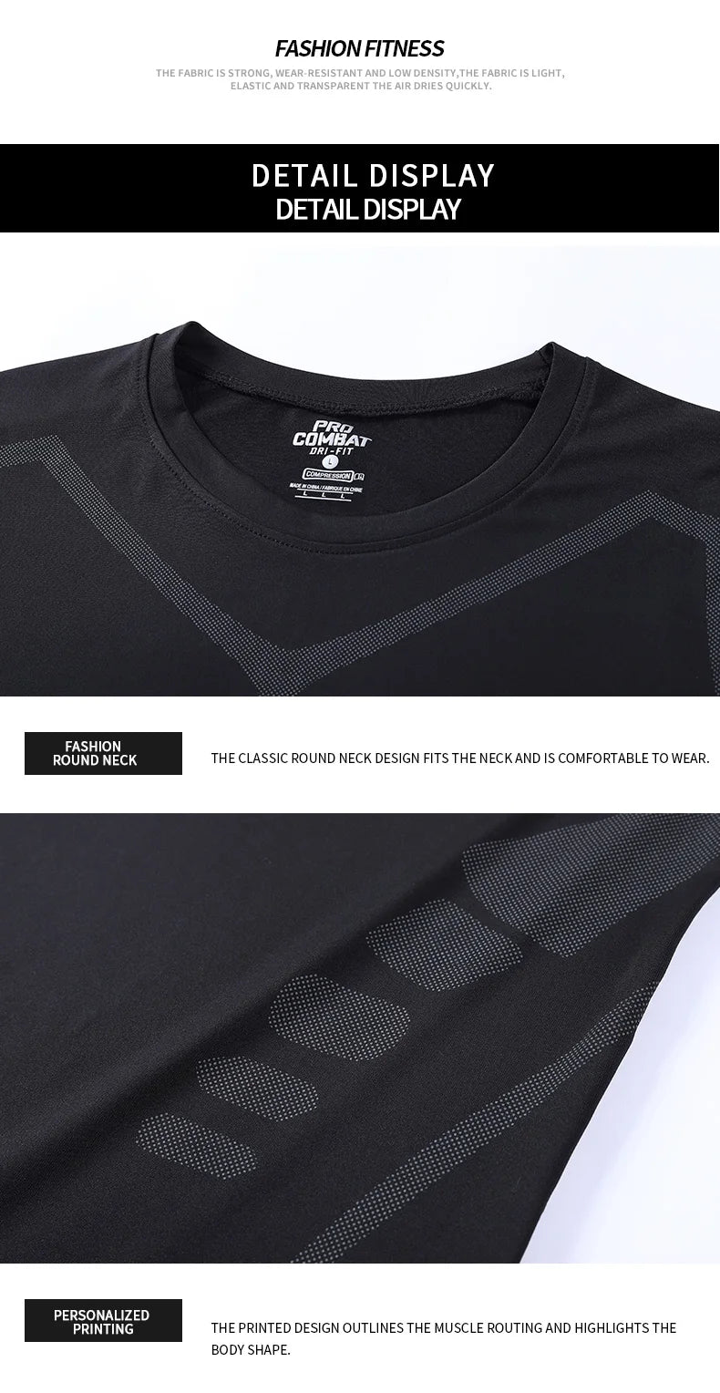 Quick Drying Tight Fitting Suit For Men'S Long Sleeved Sports Cycling Top, Running, Fitness, Football Training, Basketball Shirt - Fields Of Fitness