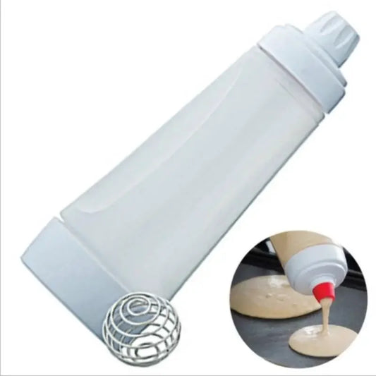 Shaker Bottle Hand Batter Mixing Bottle Batter Mixer Dispenser Cupcake Pancake Batter Shaker Bottle Kitchen Tools Kitchen Tools - Fields Of Fitness