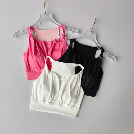 Sports Bra for Women Running Gathering Small Breasts to Show Off Big Fashion Sexy I-shaped Yoga Vest Quick Drying Fitness Bra - Fields Of Fitness