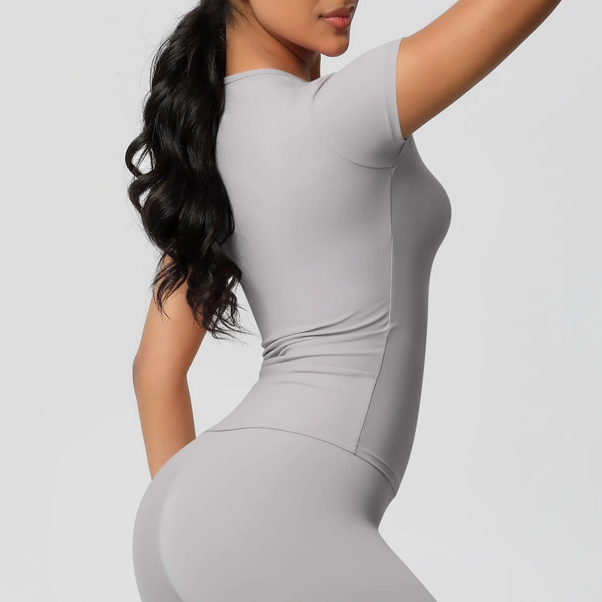 Workout Dry Fit Breathable High Elastic Sports Top Gym Fitness Wear T-shirt Women Casual Outdoor Top - Fields Of Fitness