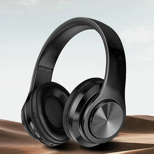 Wireless Bluetooth 5.0 Headphone With Microphone On-Ear Headset Stereo Sound Earphones Sports Gaming Foldable Headphones Game - Fields Of Fitness