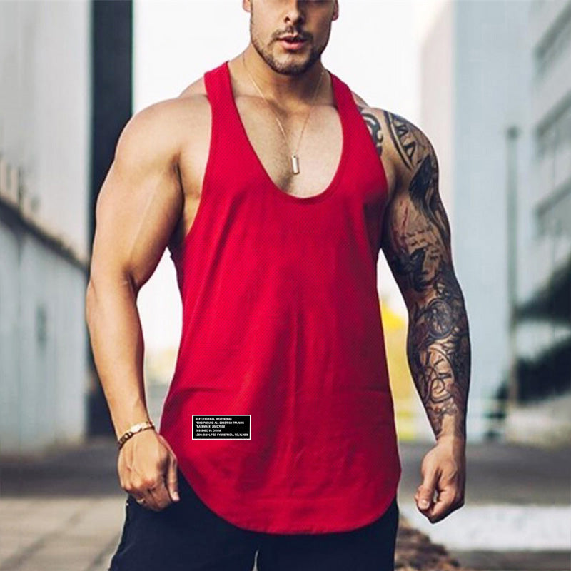 Quick Dry Summer Fitness Tank Top Men Bodybuilding Gym Clothing Fitness Sleeveless Shirt Slim Fit Vests Mesh Singlet Muscle Tops - Fields Of Fitness