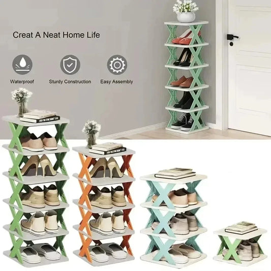 Shoe Storage Shelf Shoe Rack Organizer Organizers Racks Indoor Storage Furniture Bedroom Multi-Layer Detachable Storage Cabinet - Fields Of Fitness