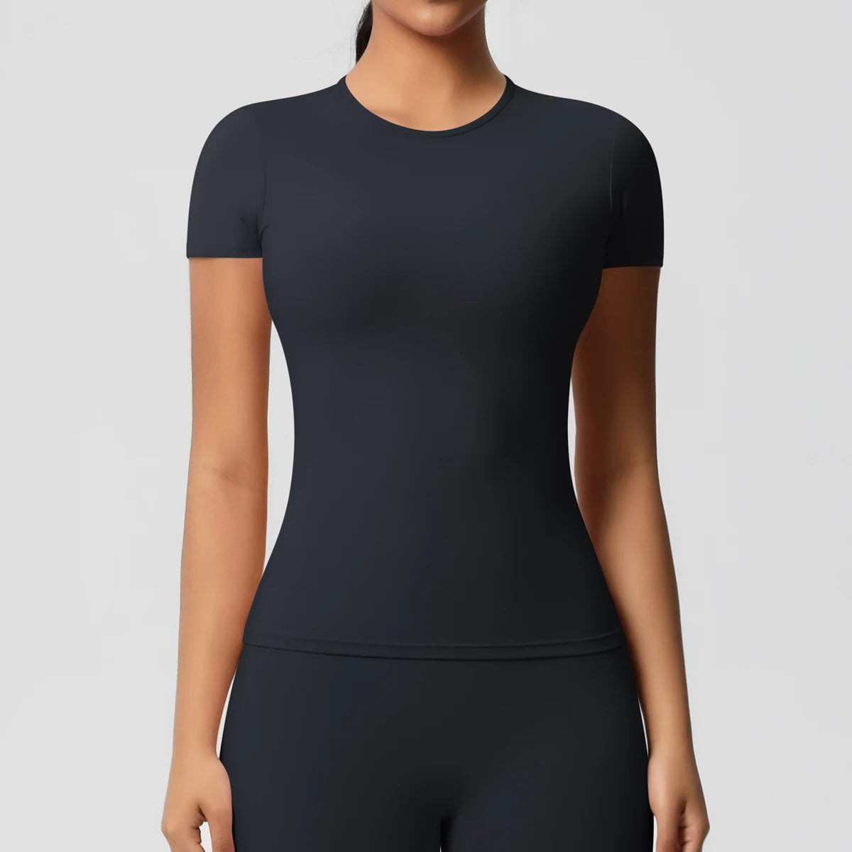 Workout Dry Fit Breathable High Elastic Sports Top Gym Fitness Wear T-shirt Women Casual Outdoor Top - Fields Of Fitness